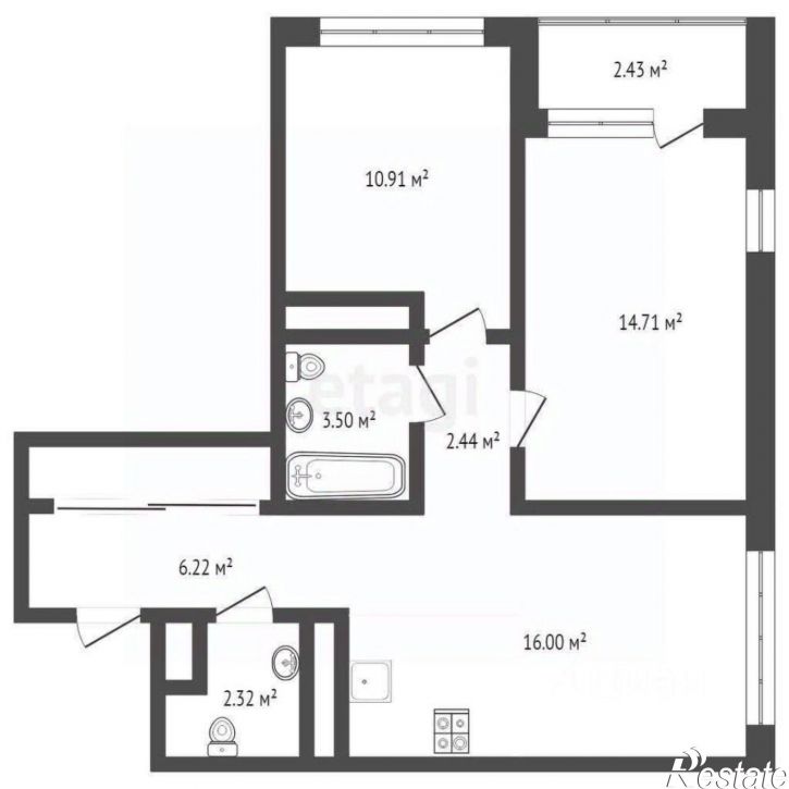 2-комн квартира ул Шишкова, 11а,  д. 11а