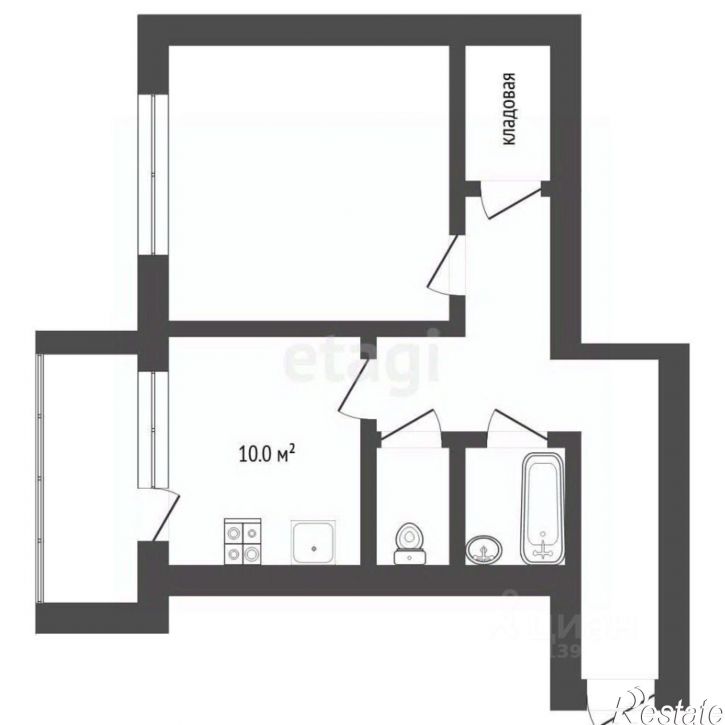 1-комн квартира ул Широтная, 96 2,  д. 96 2,  к. 2