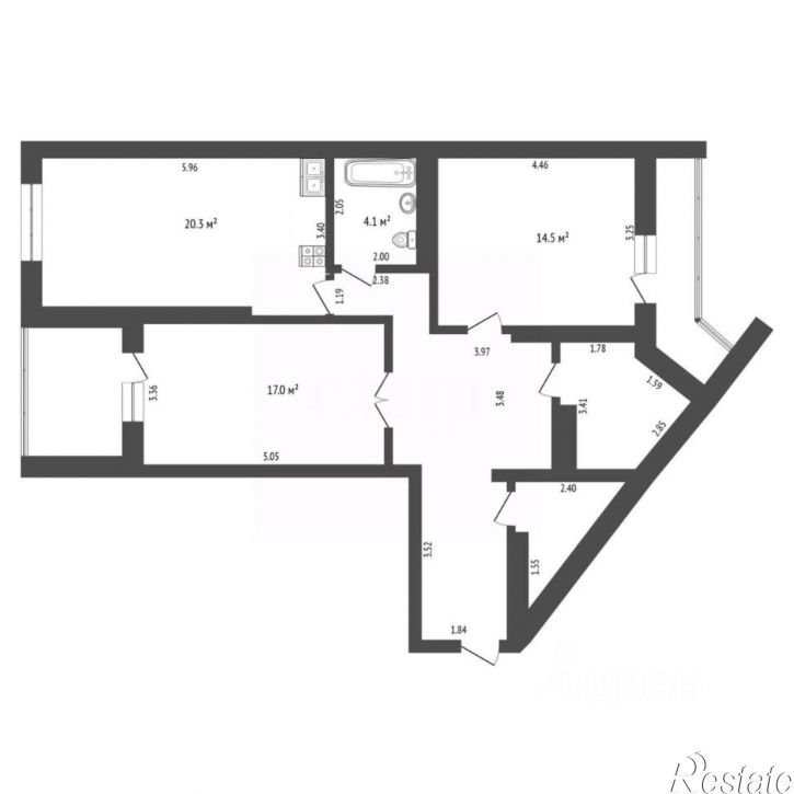 2-комн квартира ул Ямская, 86,  д. 86