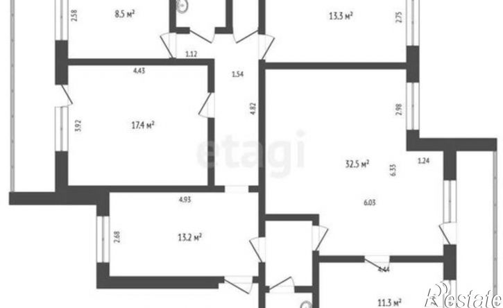 3-комн квартира ул Орловская, 35,  д. 35