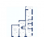 3-комн, 86 кв м, этаж 11/25 ул Агеева, 215