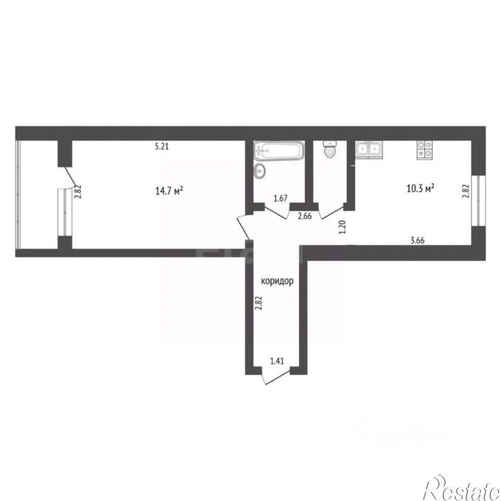 1-комн квартира ул Западносибирская, 14,  д. 14