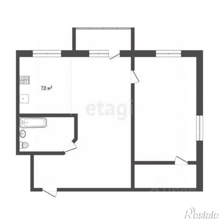 2-комн квартира ул Республики, 88,  д. 88