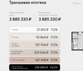 1-комн, 51 кв м, этаж 7/9 ул Челюскинцев, 5