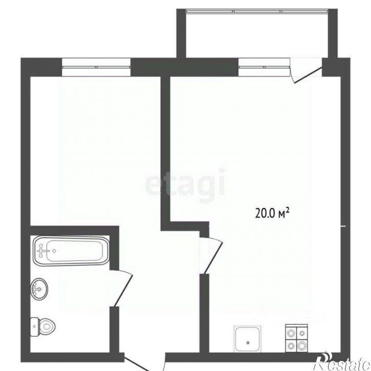 1-комн квартира ул Профсоюзная, 63 1,  д. 63 1,  к. 1