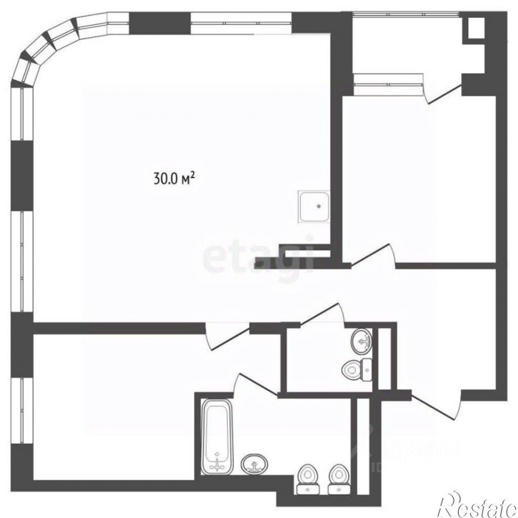 2-комн квартира ул Первомайская, 8,  д. 8
