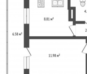 1-комн, 32кв м, этаж 4/18 Алматинская улица, 5