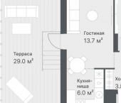 2-комн, 39 кв м, этаж 12/14 ул Московский тракт, 154