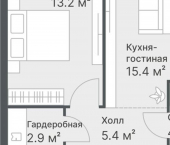 1-комн, 41 кв м, этаж 10/14 ул Московский тракт, 154