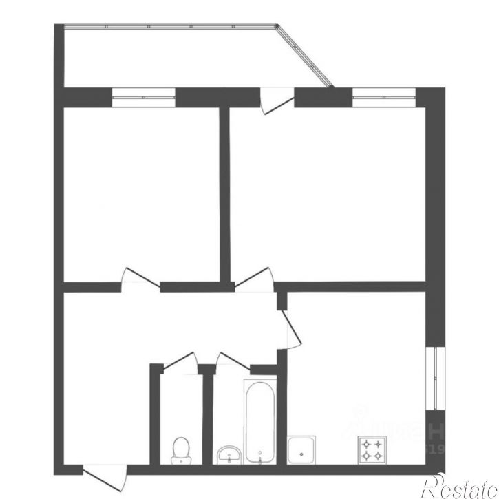 2-комн квартира ул Боровская, 33,  д. 33