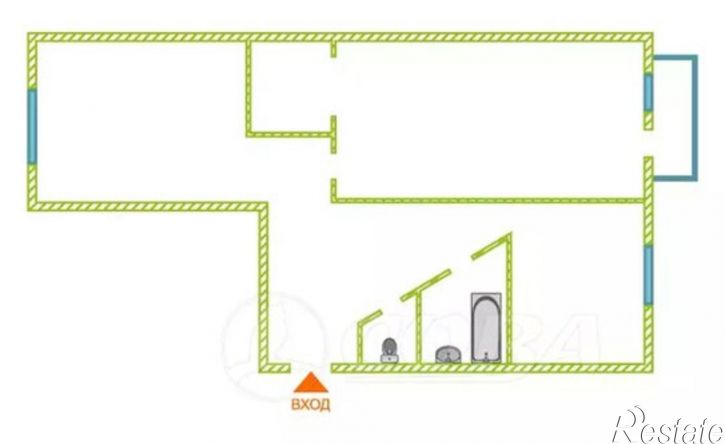 2-комн квартира ул Белинского, 6а,  д. 6а