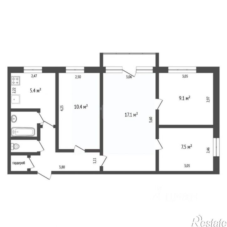 4-комн квартира ул Карла Маркса, 123,  д. 123