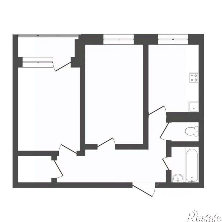 2-комн квартира ул Федюнинского, 5,  д. 5