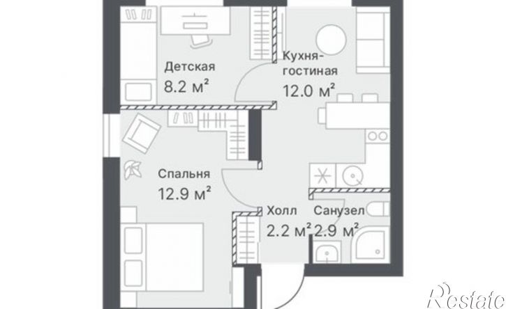 1-комн квартира в новом доме ул Московский тракт, 154,  д. 154