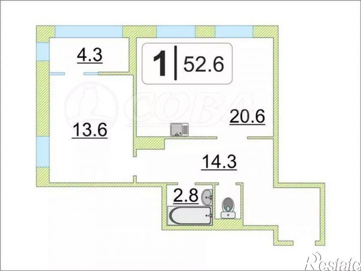 1-комн квартира ул Мельникайте, 36 1,  д. 36 1,  к. 1