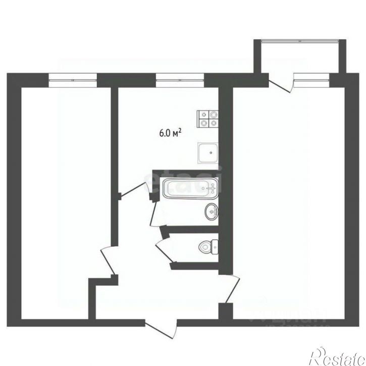 2-комн квартира ул Парфенова, 17,  д. 17