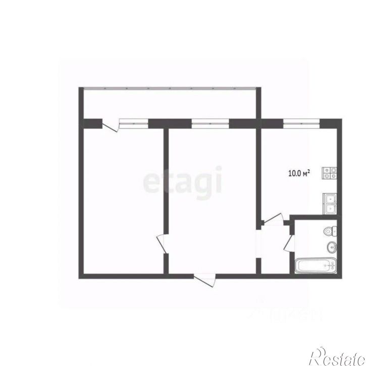 2-комн квартира ул Щорса, 7а,  д. 7а