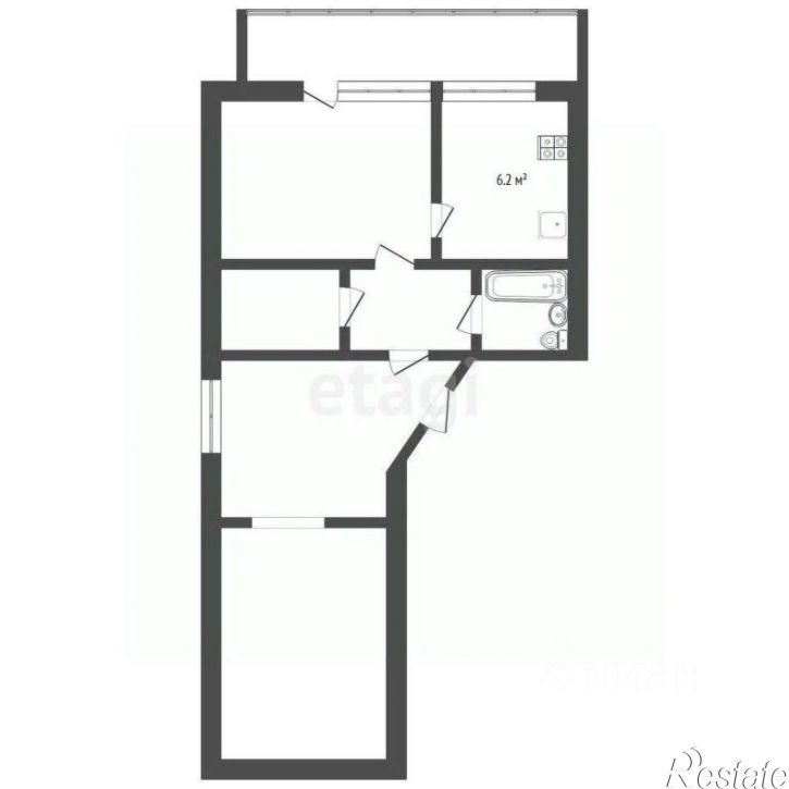 2-комн квартира ул Бабарынка, 16б,  д. 16б