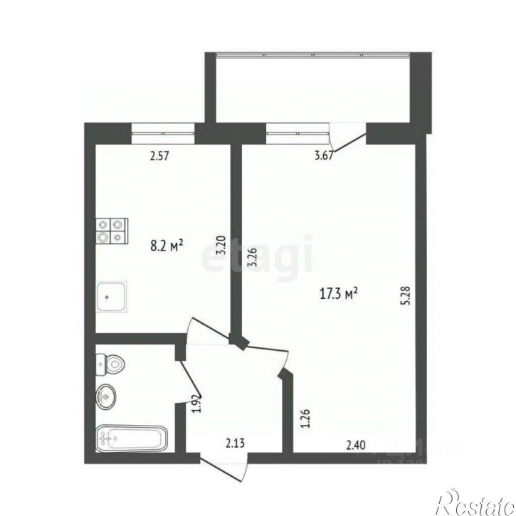 1-комн квартира ул Западносибирская, 10,  д. 10
