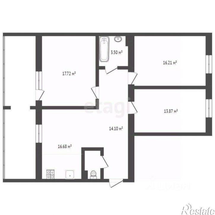 3-комн квартира ул Кремлевская, 102,  д. 102