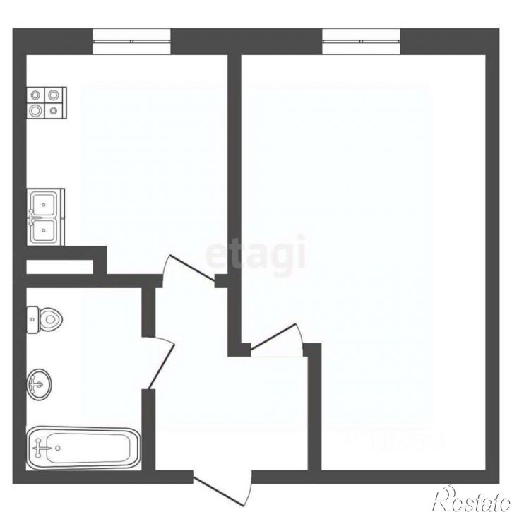 1-комн квартира ул Самарцева, 19В,  д. 19В