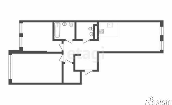 3-комн квартира ул Новоселов, 105,  д. 105