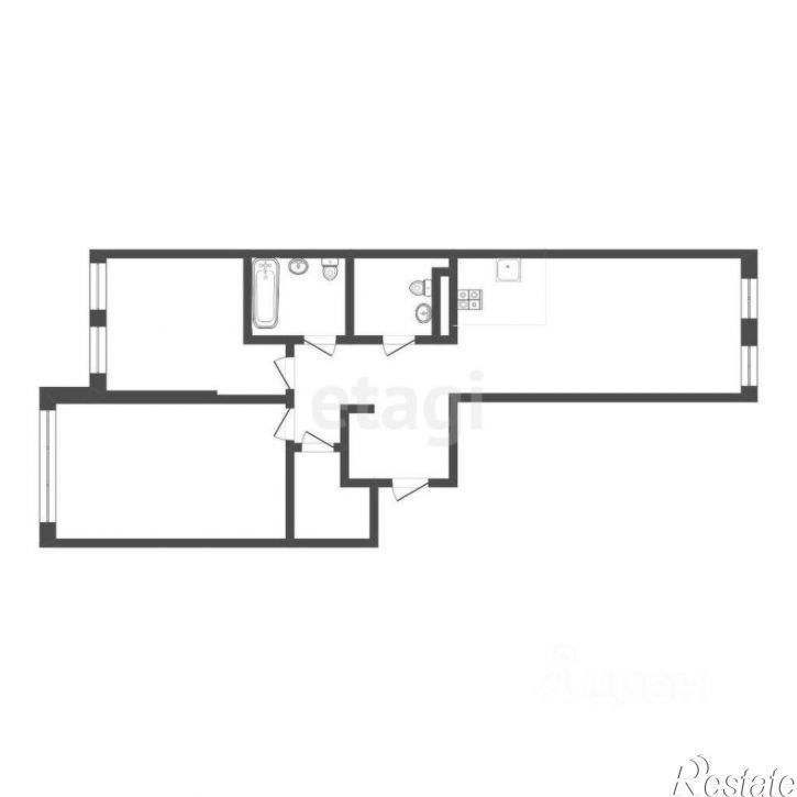 3-комн квартира ул Новоселов, 105,  д. 105