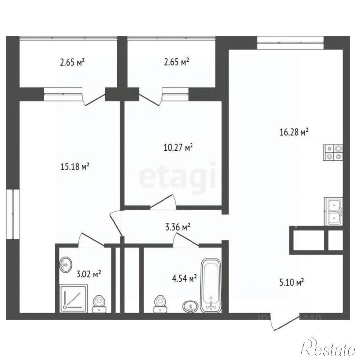 2-комн квартира ул разведчика Кузнецова, 7,  д. 7