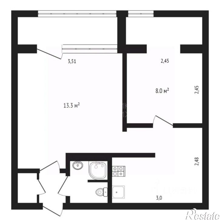 2-комн квартира ул Бабарынка, 16а,  д. 16а
