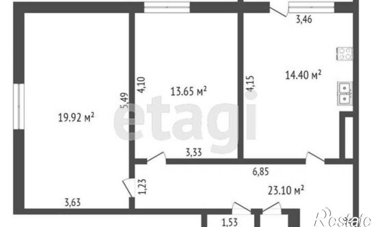 2-комн квартира Тюмень, Заречный проезд, 39к2