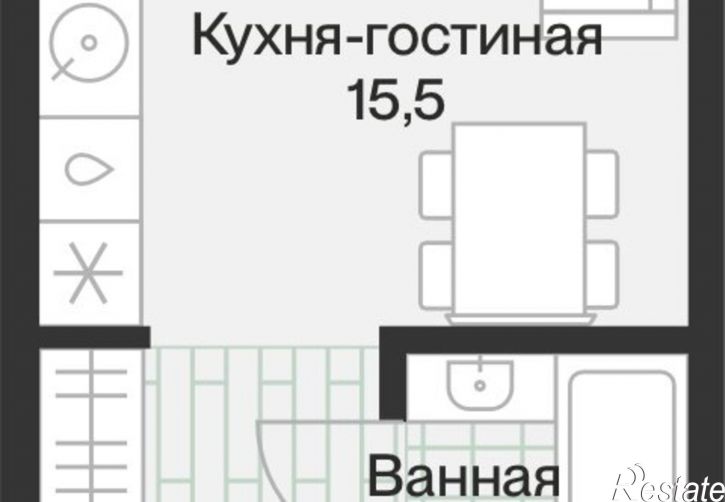 1-комн квартира ул Игоря Комиссарова, 25,  д. 25