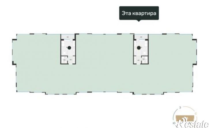 1-комн квартира ул Игоря Комиссарова, 25,  д. 25