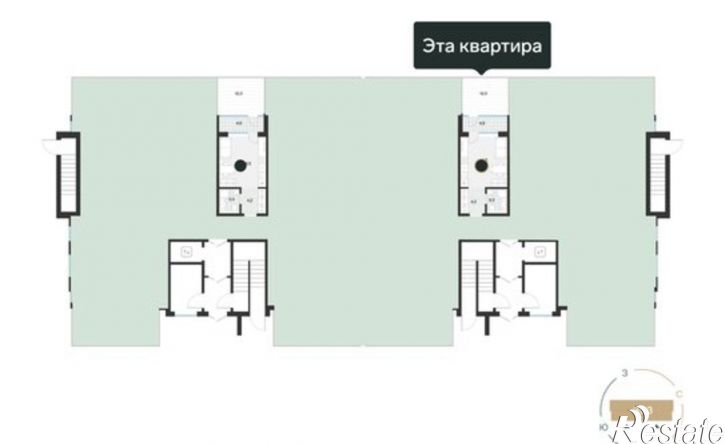 1-комн квартира ул Игоря Комиссарова, 25,  д. 25