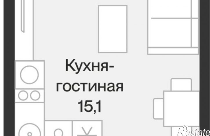 1-комн квартира ул Игоря Комиссарова, 14,  д. 14