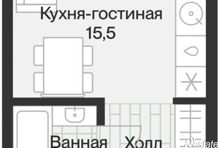 1-комн квартира ул Игоря Комиссарова, 8,  д. 8
