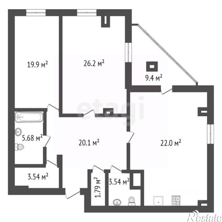 2-комн квартира ул Самарцева, 8,  д. 8