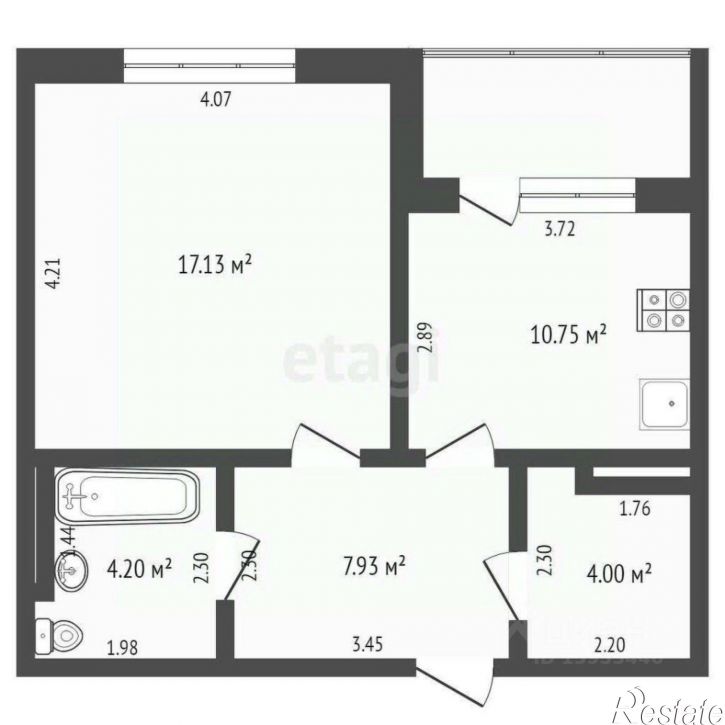 1-комн квартира ул Газовиков, 35,  д. 35