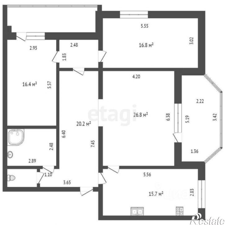 3-комн квартира ул Герцена, 52,  д. 52