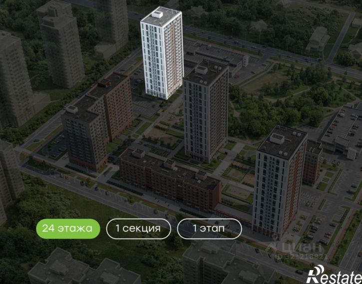 2-комн квартира в новом доме ул Ильи Кургузова, 1,  д. 1