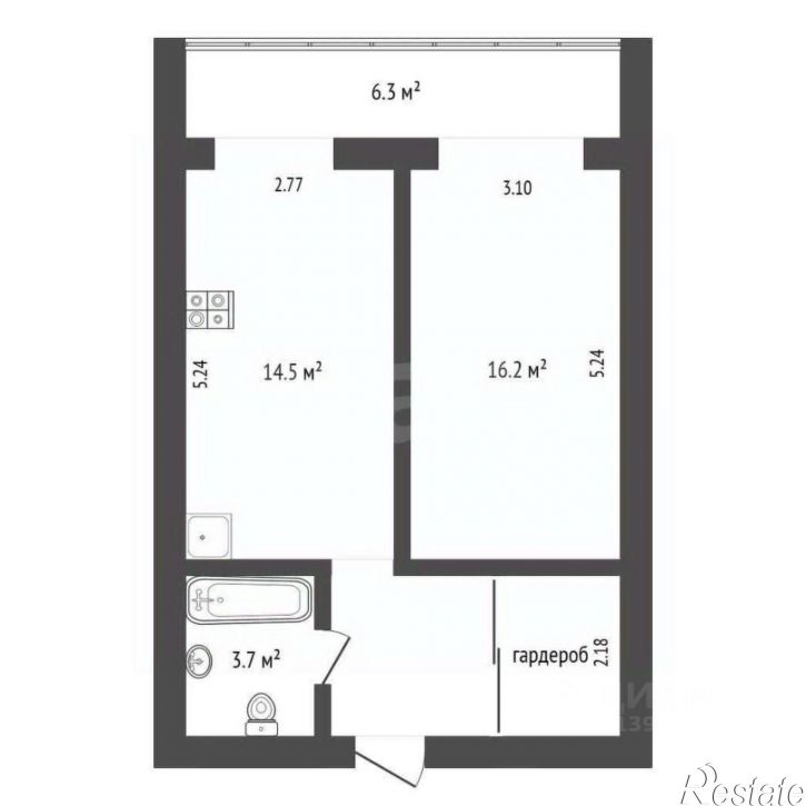 1-комн квартира ул Салтыкова-Щедрина, 58/1,  д. 58/1
