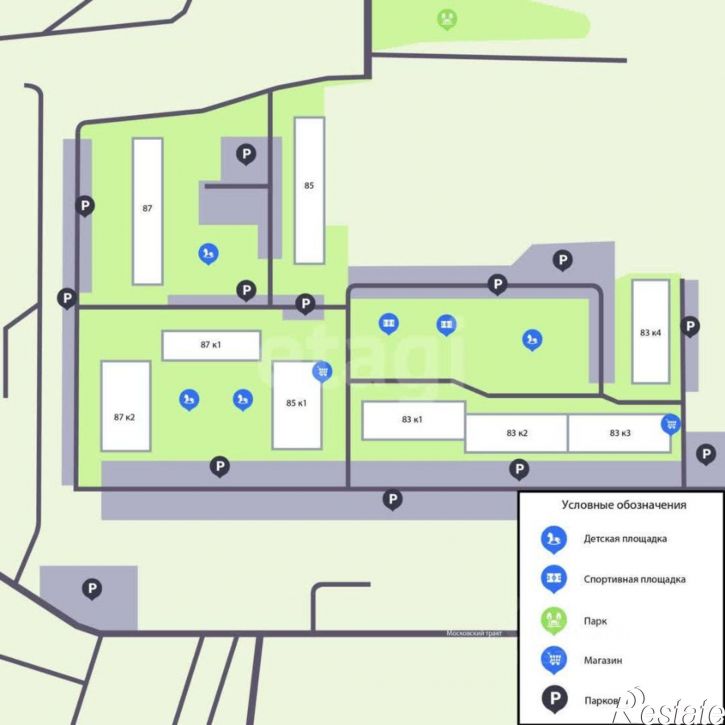 2-комн квартира ул Московский тракт, 87,  д. 87