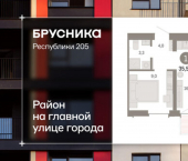 2-комн, 35кв м, этаж 9/16 ул Республики, 205 19
