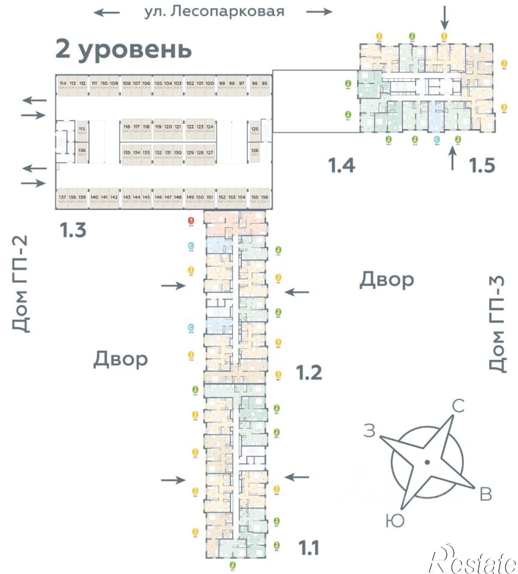 Купить квартиру за 7 410 000 рублей на Лесопарковая улица, 22