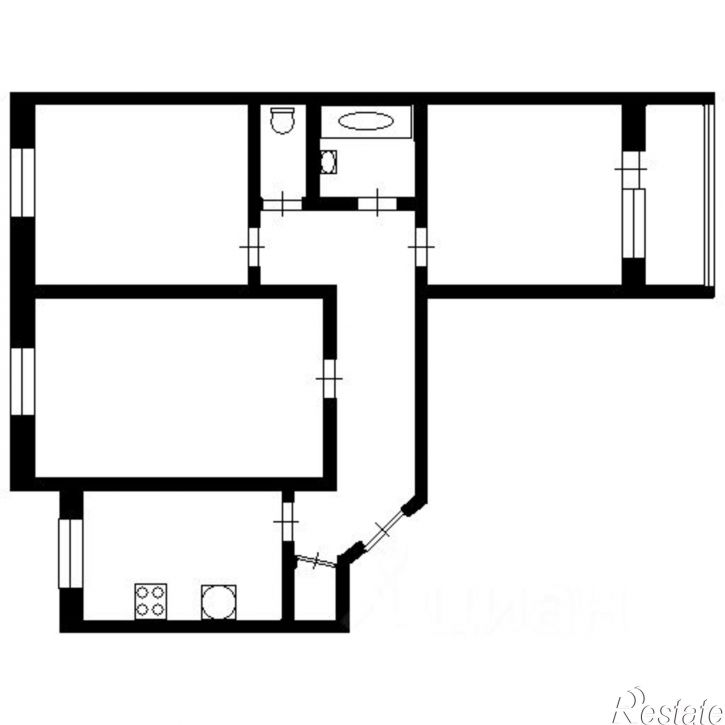 3-комн квартира ул Немцова, 39,  д. 39