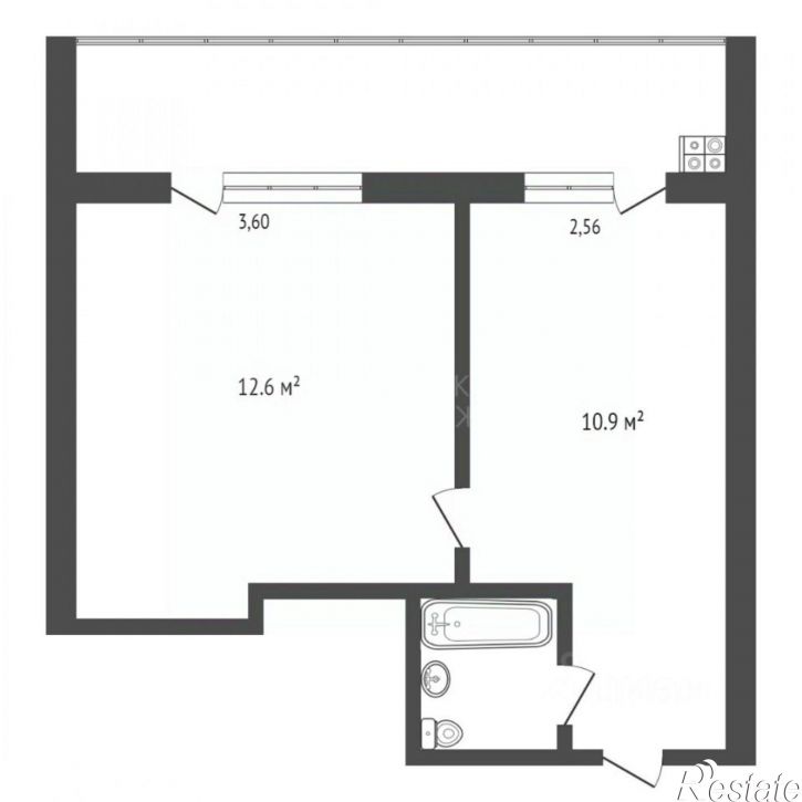 1-комн квартира ул Олимпийская, 12а,  д. 12а