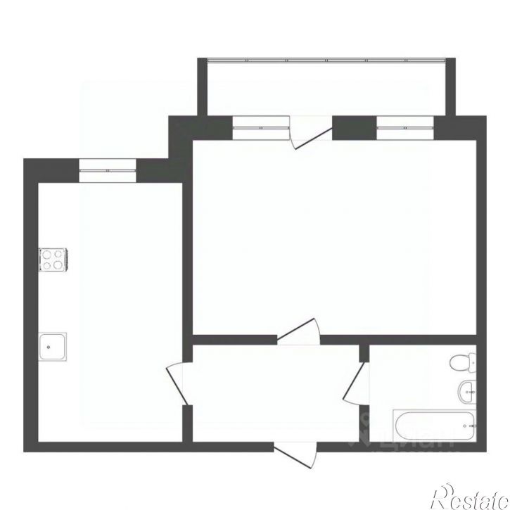 1-комн квартира ул Прокопия Артамонова, 5,  д. 5