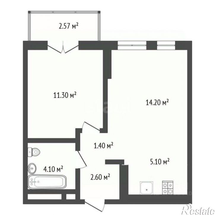 1-комн квартира ул Тарманская, 34,  д. 34