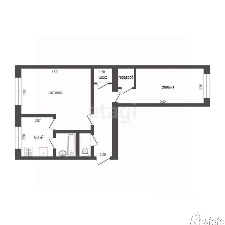2-комн квартира ул Ямская, 112,  д. 112