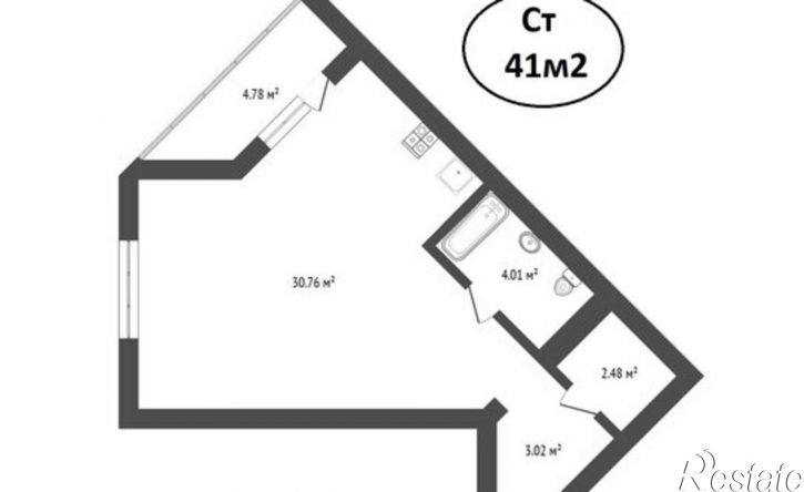 1-комн квартира ул Тимофея Кармацкого, 5,  д. 5