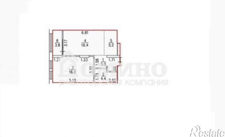 1-комн квартира ул Республики, 205 19,  д. 205 19,  к. 19